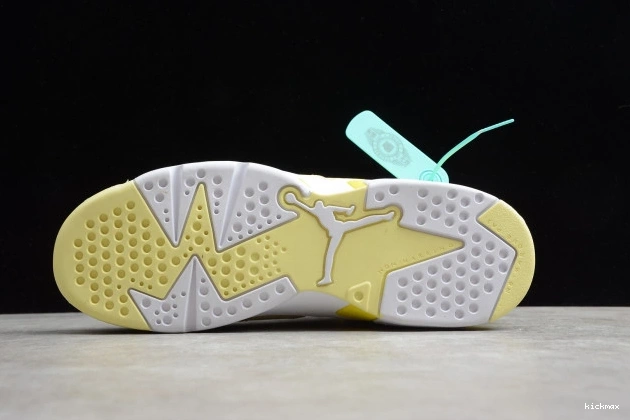 Cheap MAX Yellow Retro Floral Jordan 6 Air 543390-800 Dynamic (GS) 0723